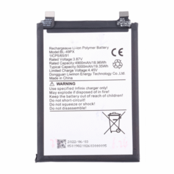 BATTERIE INFINIX NOTE 30 PRO ORIGINAL